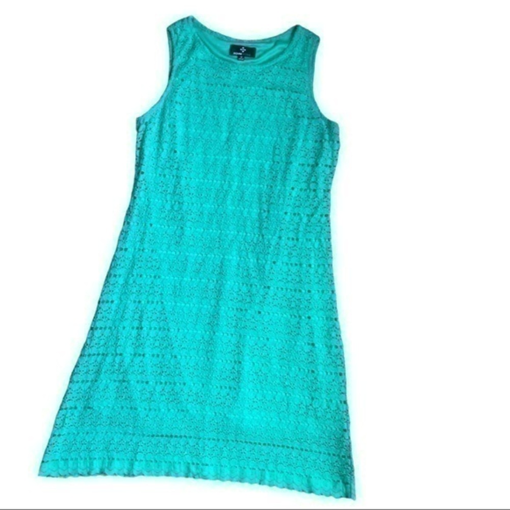Ronni Nicole size 12 green sleeveless Lacey dress